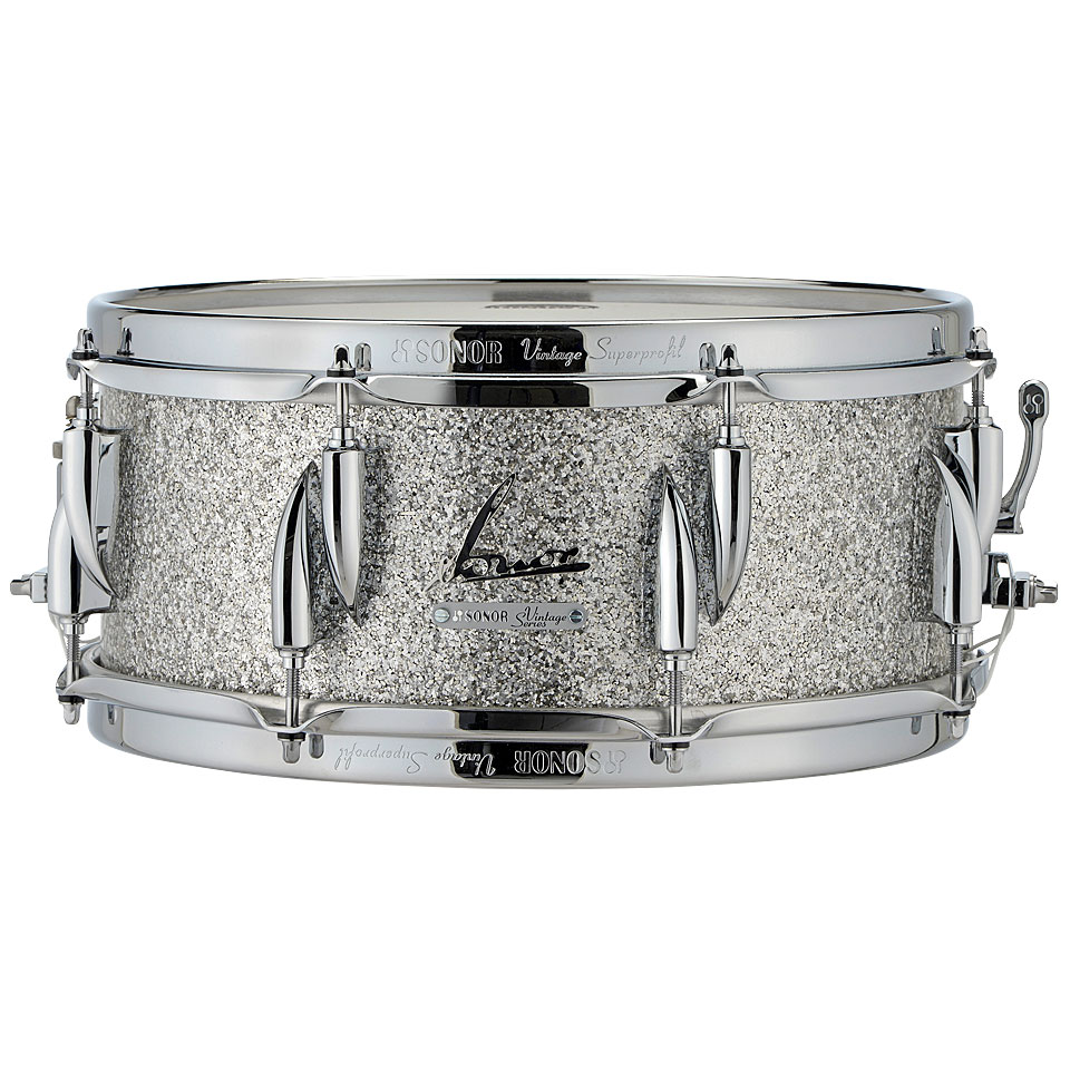 Sonor Vintage Series VT15 1465 SDW VSG Silver Glitter Snare Drum von Sonor