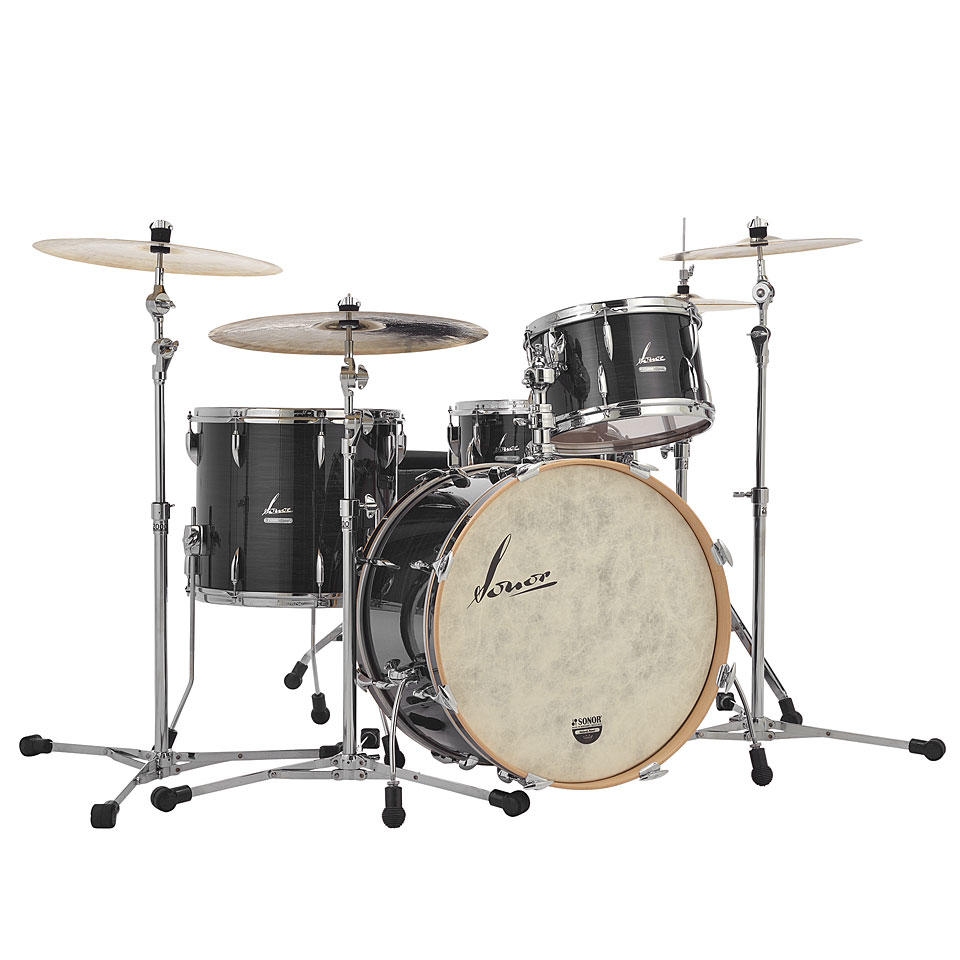 Sonor Vintage Series VT320 Shell Set (with BD-Mount) Vintage Black Sonor Vintage Series VT320 Shell Set (with BD-Mount) Vintage Black von Sonor