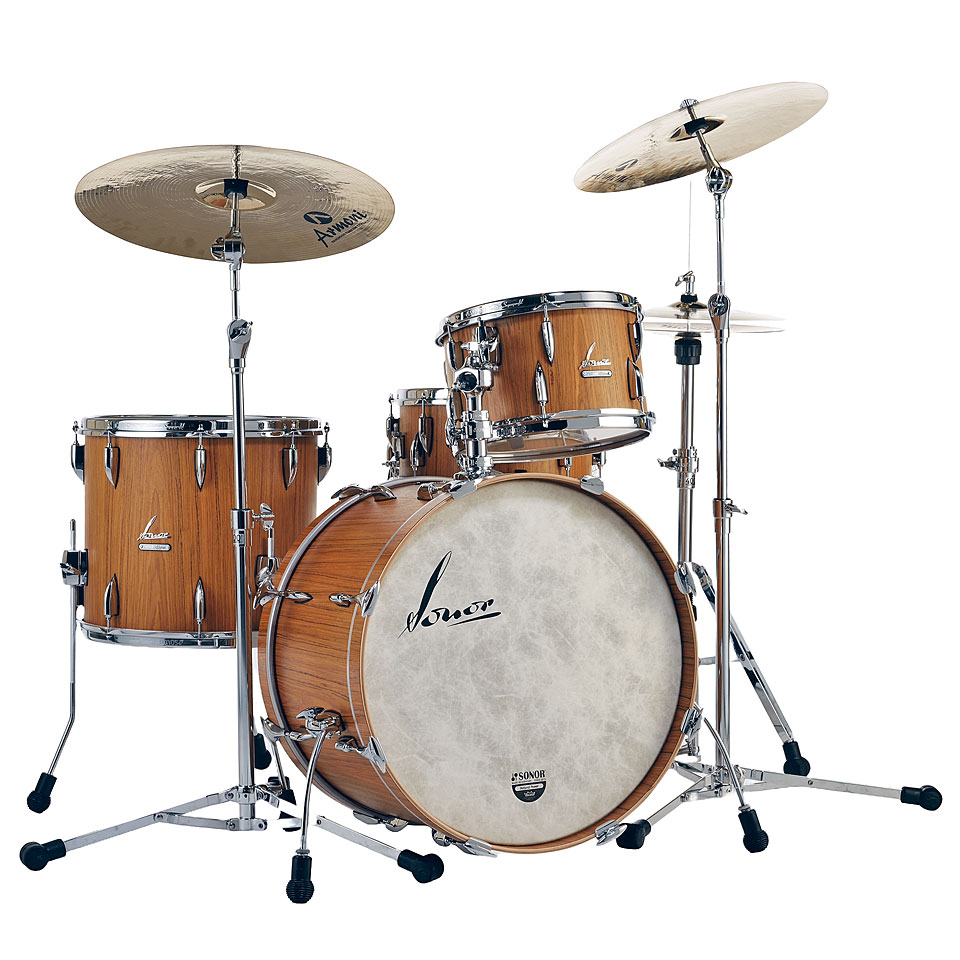 Sonor Vintage VT322 Teak Semi Gloss Shell Set Schlagzeug Sonor Vintage VT322 Teak Semi Gloss Shell Set Schlagzeug von Sonor