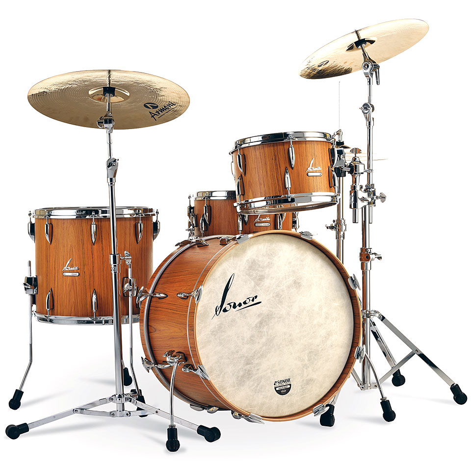 Sonor Vintage VT322 Teak Semi Gloss Shell Set Schlagzeug von Sonor