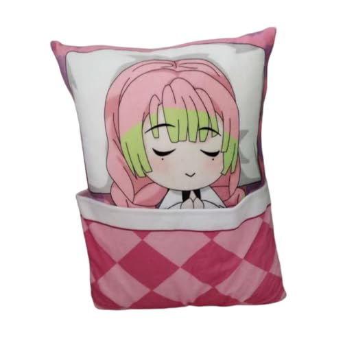 Sonsoke Agatsuma Zenitsu Anime Figur Plüschkissen Manga Cosplay Plüschtier Wurfkissen für Halloween-Dekorationen, Geburtstagsspielzeug 35x25 cm (Kanroji Mitsuri) von Sonsoke
