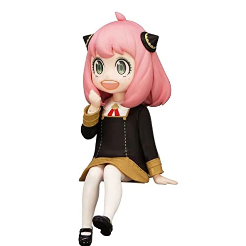 Sonsoke Anime Figur Anya Forger Mini Anime Actionfigur Sitzen Kreative Geschenkfigur Ornamente Exquisit 15 cm von Sonsoke