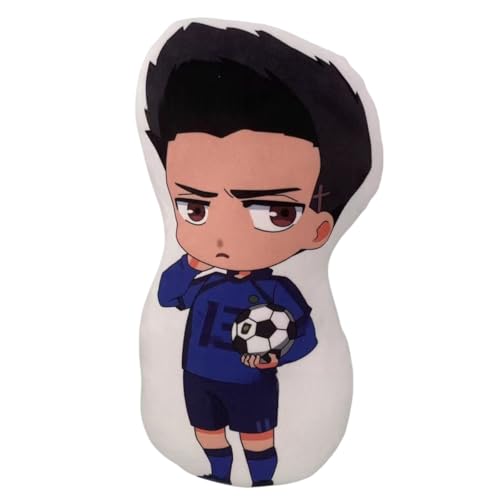 Sonsoke Bachira Meguru Anime Figur Plüschkissen Manga Cosplay Plüschtier Wurfkissen für Halloween-Dekorationen, Geburtstagsspielzeug 45 cm (Barou Shouei) von Sonsoke