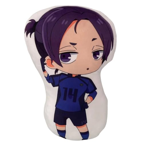 Sonsoke Bachira Meguru Anime Figur Plüschkissen Manga Cosplay Plüschtier Wurfkissen für Halloween-Dekorationen, Geburtstagsspielzeug 45 cm (REO Mikage) von Sonsoke