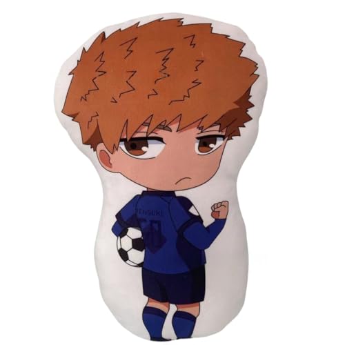 Sonsoke Bachira Meguru Anime Figur Plüschkissen Manga Cosplay Plüschtier Wurfkissen für Halloween-Dekorationen, Geburtstagsspielzeug 45 cm (Rensuke Kunigami) von Sonsoke
