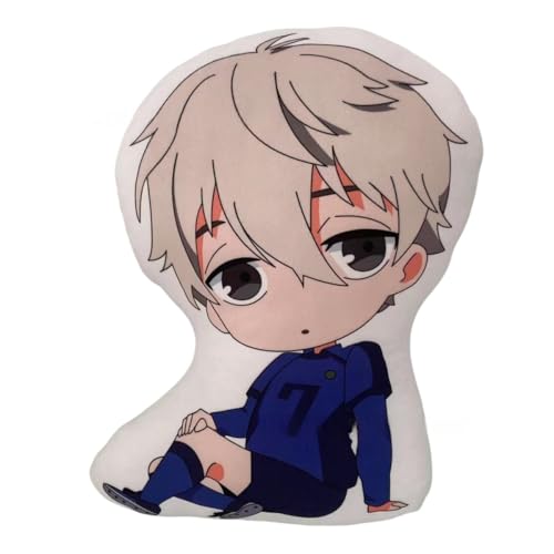 Sonsoke Bachira Meguru Anime Figur Plüschkissen Manga Cosplay Plüschtier Wurfkissen für Halloween-Dekorationen, Geburtstagsspielzeug 45 cm (Seishiro Nagi) von Sonsoke