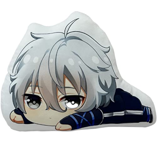 Sonsoke Blaues Lock-Figur-Plüschkissen, Cosplay, Plüschtier, Wurfkissen für Halloween, Geburtstag, Spielzeug, 45 cm (Seishiro Nagi) von Sonsoke
