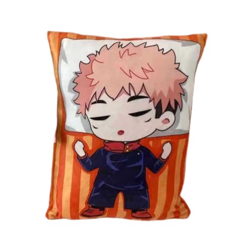 Sonsoke Fushiguro Megumi Anime Figur Plüschkissen Manga Cosplay Plüschtier Wurfkissen für Halloween-Dekorationen, Geburtstagsspielzeug 35x25 cm (Itadori Yuji) von Sonsoke
