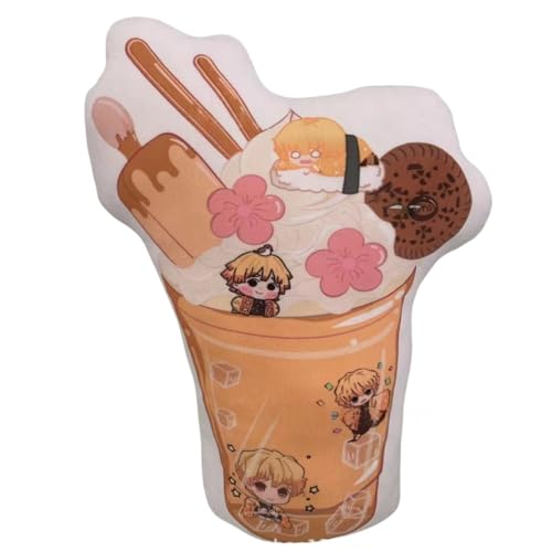 Sonsoke Hashibira Inosuke Anime Figur Plüschkissen Manga Cosplay Plüschtier Wurfkissen für Halloween-Dekorationen, Geburtstagsspielzeug 45 cm (Agatsuma Zenitsu 1) von Sonsoke