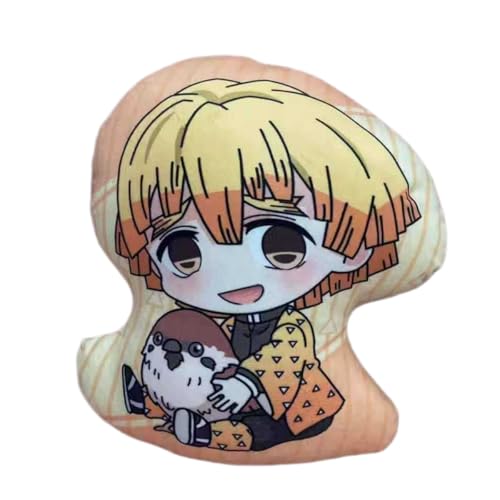 Sonsoke Hashibira Inosuke Anime Figur Plüschkissen Manga Cosplay Plüschtier Wurfkissen für Halloween-Dekorationen, Geburtstagsspielzeug 45 cm (Agatsuma Zenitsu 2) von Sonsoke