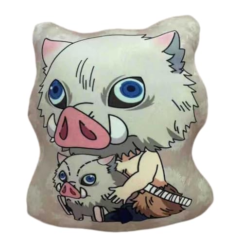 Sonsoke Hashibira Inosuke Anime Figur Plüschkissen Manga Cosplay Plüschtier Wurfkissen für Halloween-Dekorationen, Geburtstagsspielzeug 45 cm (Hashibira Inosuke 3) von Sonsoke