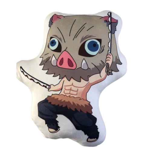 Sonsoke Hashibira Inosuke Anime Figur Plüschkissen Manga Cosplay Plüschtier Wurfkissen für Halloween-Dekorationen, Geburtstagsspielzeug 45 cm (Hashibira Inosuke 4) von Sonsoke