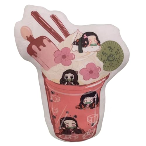 Sonsoke Hashibira Inosuke Anime Figur Plüschkissen Manga Cosplay Plüschtier Wurfkissen für Halloween-Dekorationen, Geburtstagsspielzeug 45 cm (Kamado Nezuko 1) von Sonsoke