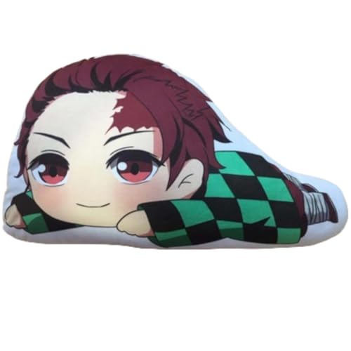 Sonsoke Hashibira Inosuke Anime Figur Plüschkissen Manga Cosplay Plüschtier Wurfkissen für Halloween-Dekorationen, Geburtstagsspielzeug 45 cm (Kamado Tanjirou 4) von Sonsoke
