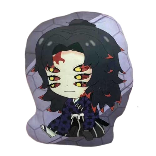 Sonsoke Hashibira Inosuke Anime Figur Plüschkissen Manga Cosplay Plüschtier Wurfkissen für Halloween-Dekorationen, Geburtstagsspielzeug 45 cm (Kokushibo) von Sonsoke