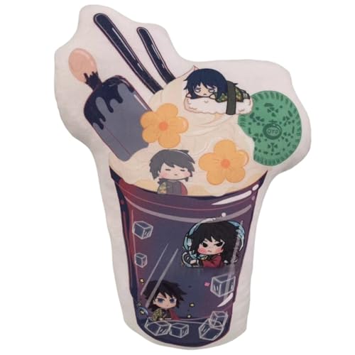 Sonsoke Hashibira Inosuke Anime Figur Plüschkissen Manga Cosplay Plüschtier Wurfkissen für Halloween-Dekorationen, Geburtstagsspielzeug 45 cm (Tomioka Giyuu) von Sonsoke