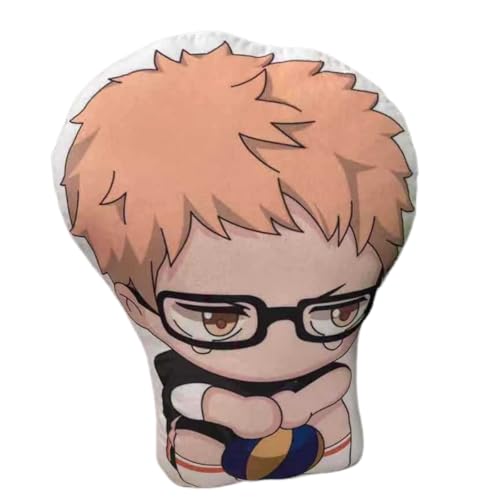 Sonsoke Hinata Shoyo Anime Figur Plüschkissen Manga Cosplay Plüschtier Wurfkissen für Halloween-Dekorationen, Geburtstagsspielzeug 45 cm (Kei Tsukishima 2) von Sonsoke