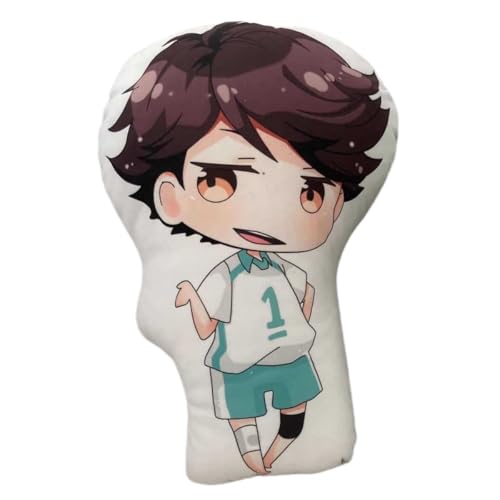 Sonsoke Hinata Shoyo Anime Figur Plüschkissen Manga Cosplay Plüschtier Wurfkissen für Halloween-Dekorationen, Geburtstagsspielzeug 45 cm (Oikawa Tooru) von Sonsoke