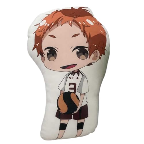 Sonsoke Hinata Shoyo Anime Figur Plüschkissen Manga Cosplay Plüschtier Wurfkissen für Halloween-Dekorationen, Geburtstagsspielzeug 45 cm (Yaku Morisuke) von Sonsoke