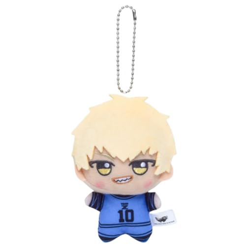 Sonsoke Isagi Yoichi Bachira Meguru Anime Figur Plüsch Schlüsselanhänger Merch Cosplay Plüsch Anhänger Puppe Plüsch Kissen für Halloween Dekorationen 10cm, Jingo Raichi, L von Sonsoke