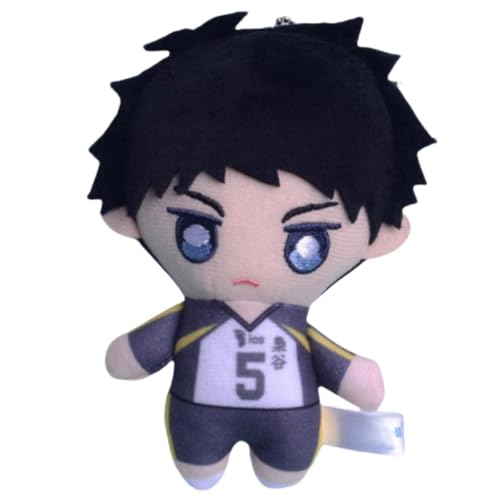 Sonsoke Kotaro Bokuto Shoyo Hinata Anime Figur Plüsch Schlüsselanhänger Merch Cosplay Plüsch Anhänger Puppe Plüsch Kissen für Halloween Dekorationen 10cm (Akaashi Keiji 2) von Sonsoke