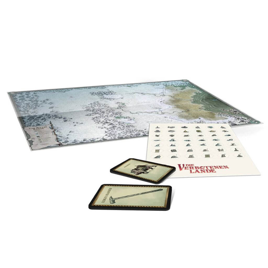 'Die Verbotenen Lande - Die Frostweiten - Karte & Spielkarten' von Sonstige