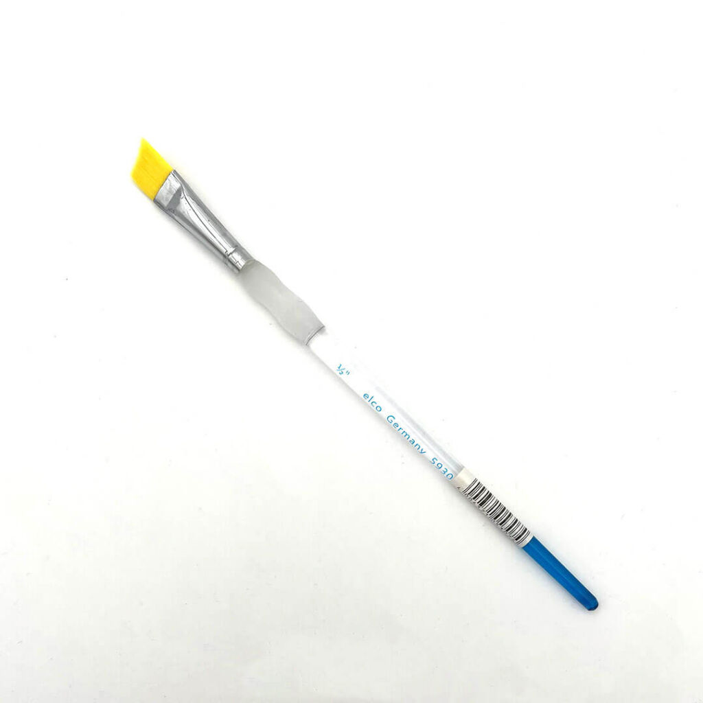 Kunsthaarpinsel Schräg-Flach, Acrylstiel #½