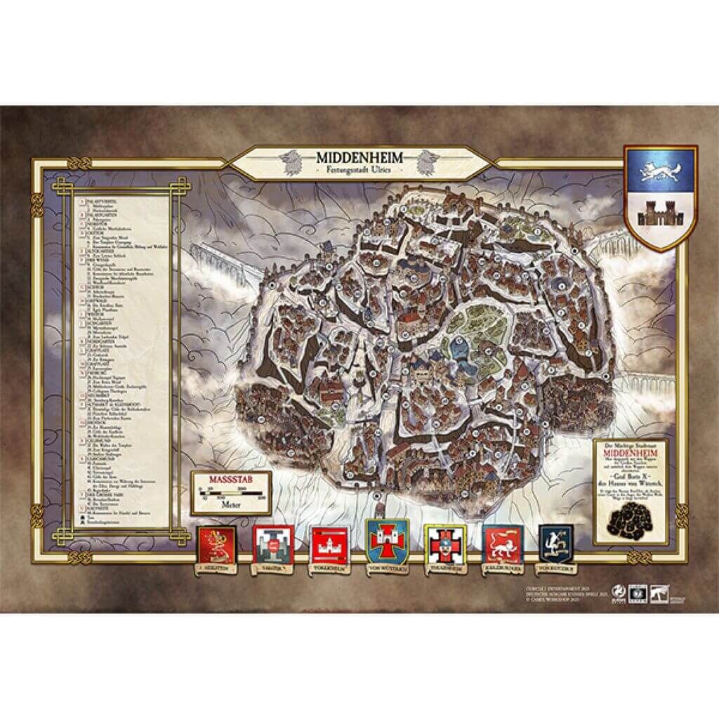 'Warhammer Fantasy RPG - Stadtplan Middenheim - dt.' von Sonstige