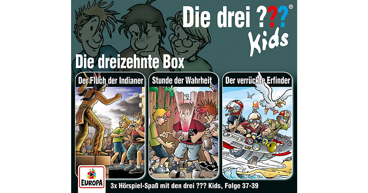 CD Die drei ??? Kids 13 - 3er Box (Folgen 37,38,39) Hörbuch von EUROPA