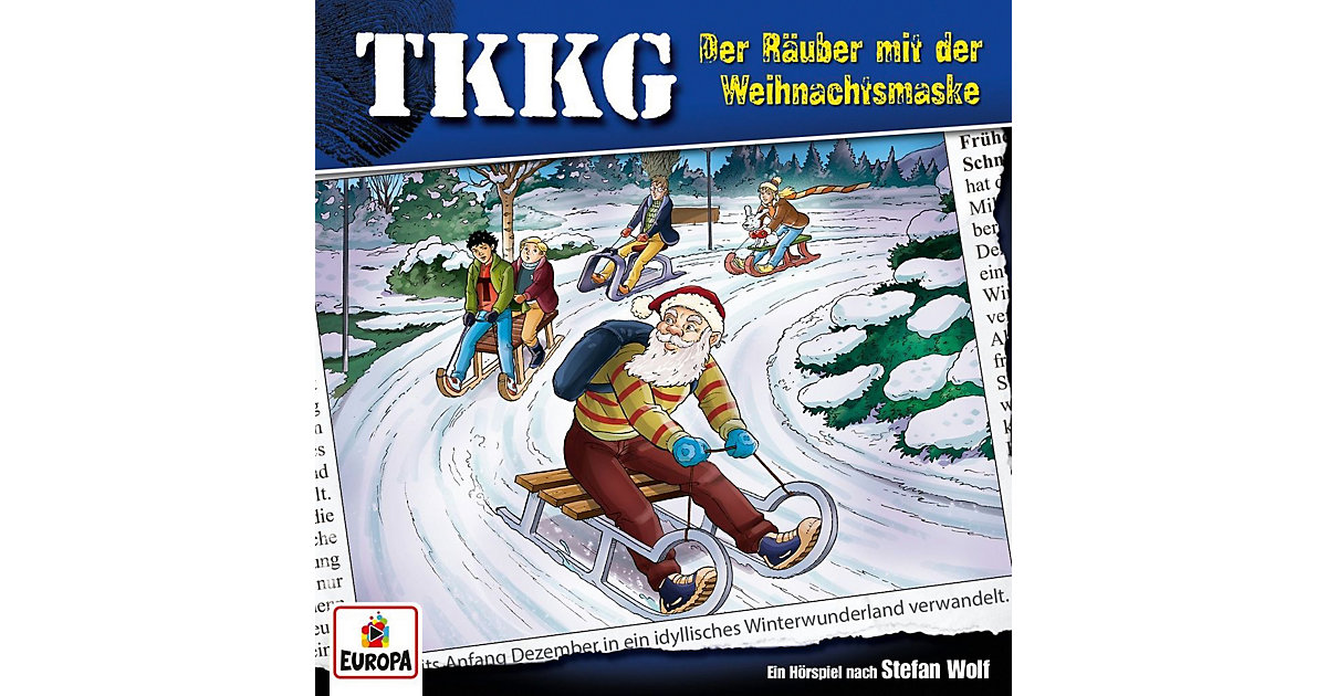 CD TKKG 203 - Der Räuber mit der Weihnachtsmaske Hörbuch von Sony