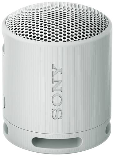 Sony SRSXB100H.CE7 Bluetooth® Lautsprecher Freisprechfunktion, spritzwassergeschützt Hellgrau von Sony