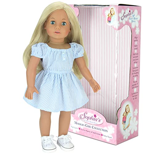 Sophias by Teamson Kids 18 '' Soft Bodied Blonde Puppe Sophia mit blauen Augen von Sophia's