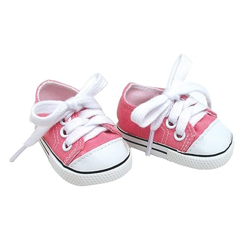 Sophias by Teamson Kids Light Pink Canvas Sneaker Schuh mit Schnürsenkel für 18 "Puppen von Sophia's