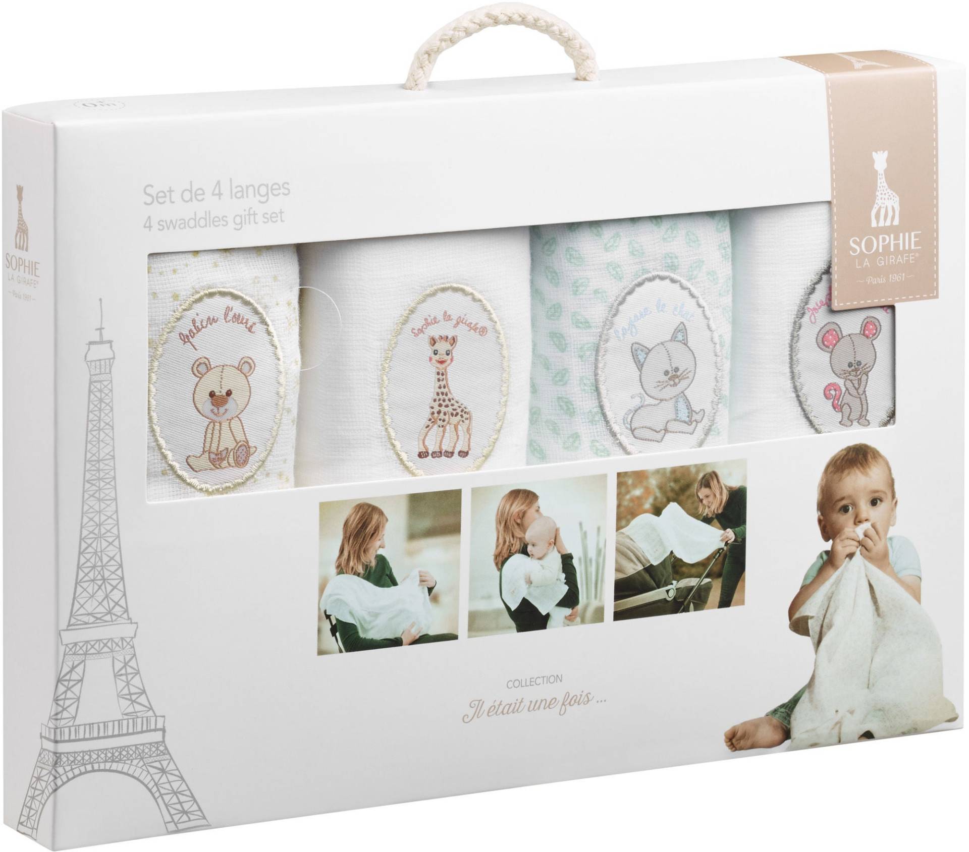Sophie die Giraffe Musselintuch 4er-Pack Sophie die Giraffe Musselintuch 4er-Pack von Sophie die Giraffe