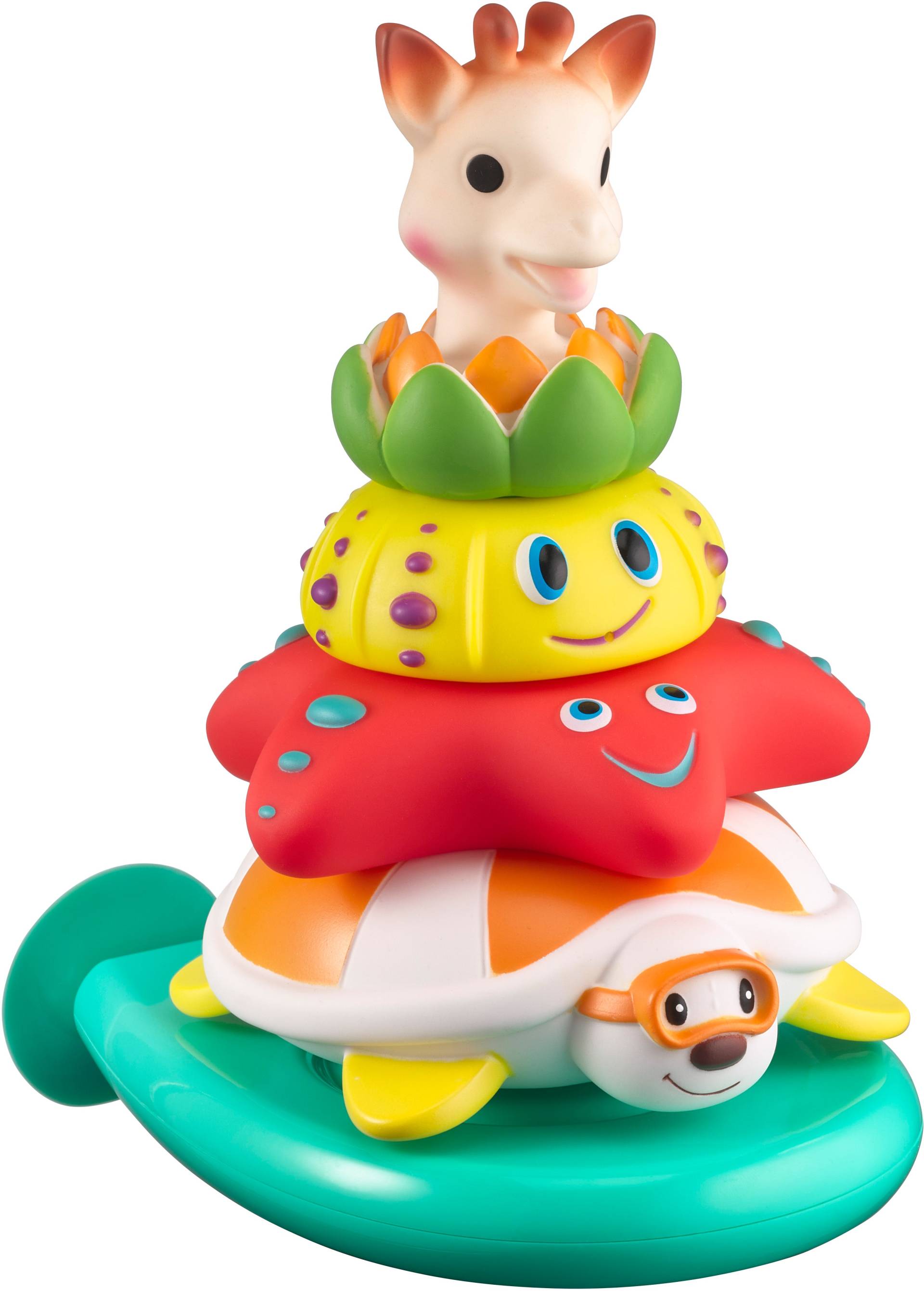 Sophie the Giraffe Splash &  Surf Pyramide Badespielzeug von Sophie die Giraffe