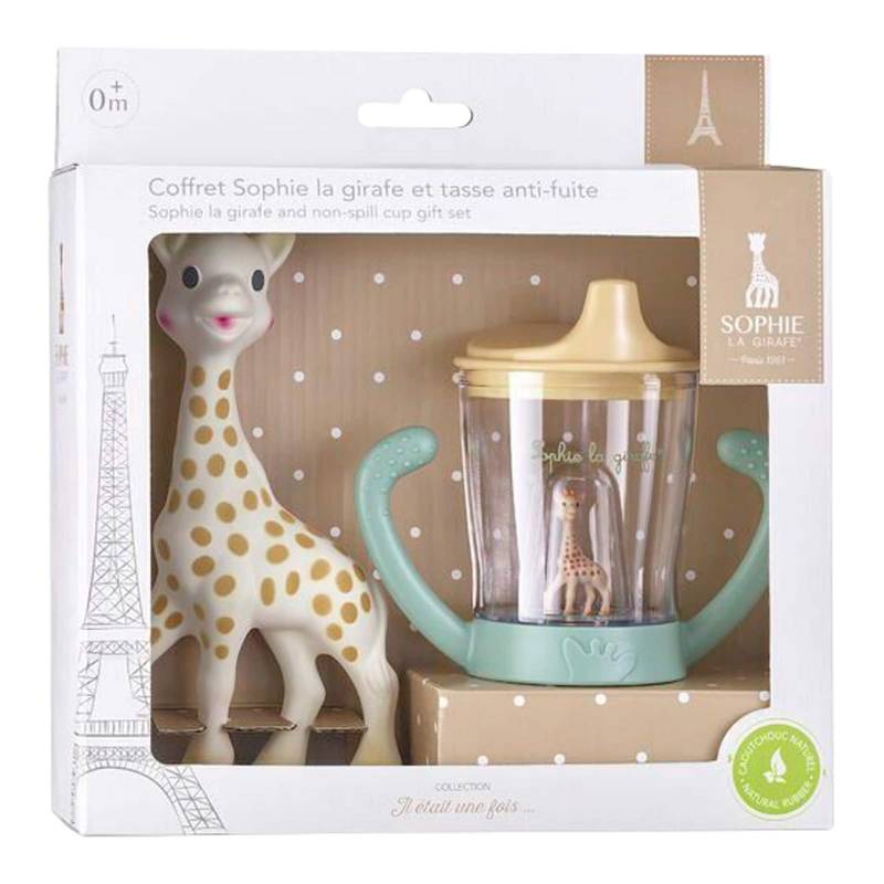 Sophie La Girafe 5 Sinne 2tlg. Set Sophie la girafe + Trinklerntasse von Sophie la Girafe