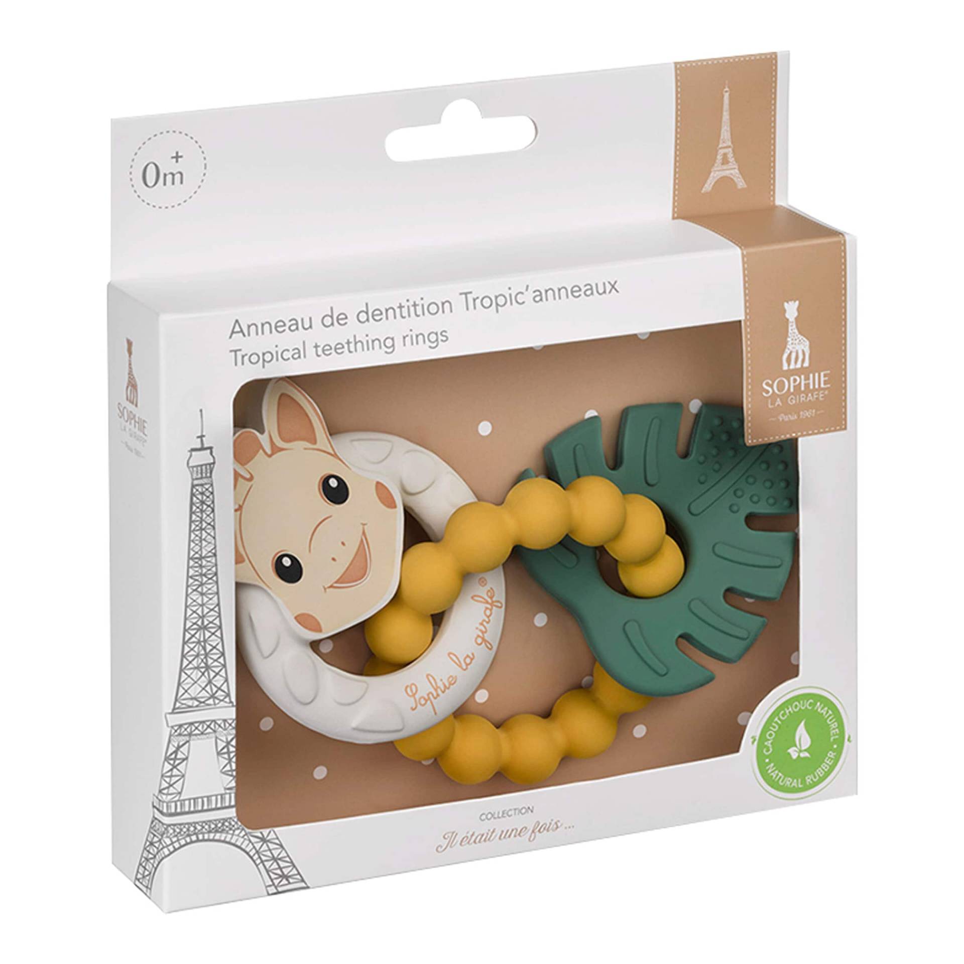 Sophie La Girafe 5 Sinne Beißring Tropical aus Naturkautschuk von Sophie la Girafe