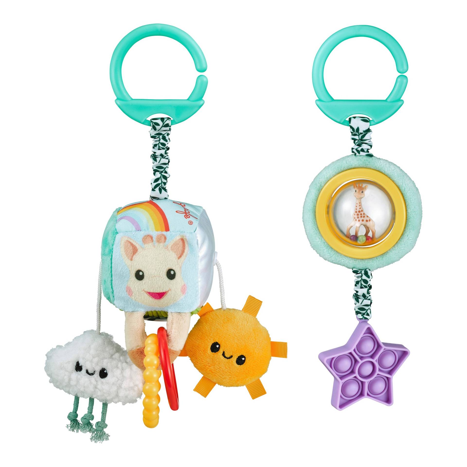 Sophie La Girafe 5 Sinne Hängespielzeug 2er Set Sophie La Girafe 5 Sinne Hängespielzeug 2er Set von Sophie la Girafe