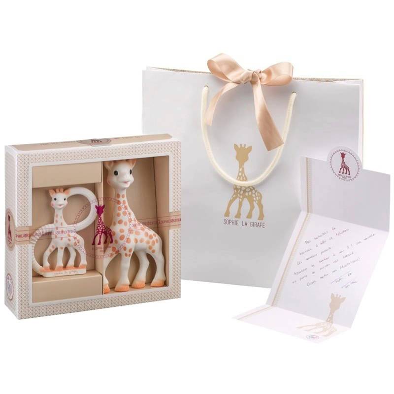 Sophie La Girafe Geschenkset Sophie + Beißring aus Naturkautschuk von Sophie la Girafe