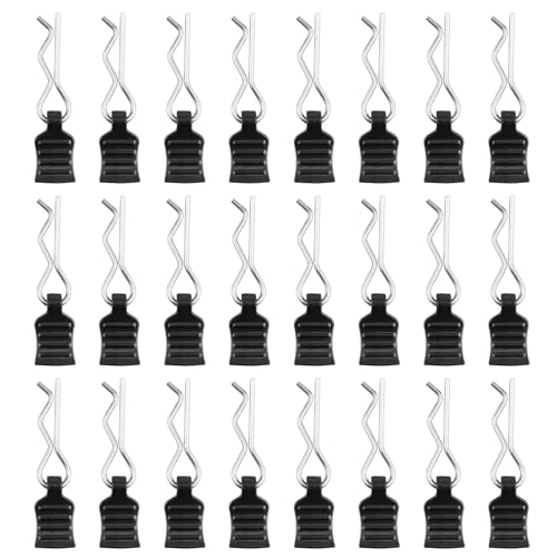 24 Stück RC Karosserie Shell Pins, RC Körper Shell Pin, RC Karosserie Clips mit Befestigungshalterung für 1/18 und 1/16 Modelle, RC Auto Clip Pins, RC karosserieklammern, für 18859, 18858, 16889 von SopwMap