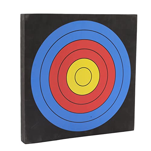 Quadratische Eva-Pfeilzielscheibe, 10-Ring-Farbdruck, Stapelbare Bogenschießen-Zielscheibe mit Aufgedrucktem Muster, Tragbare Übungsjagdzielscheibe für Kinderbogen, Innen- und von Sorandy