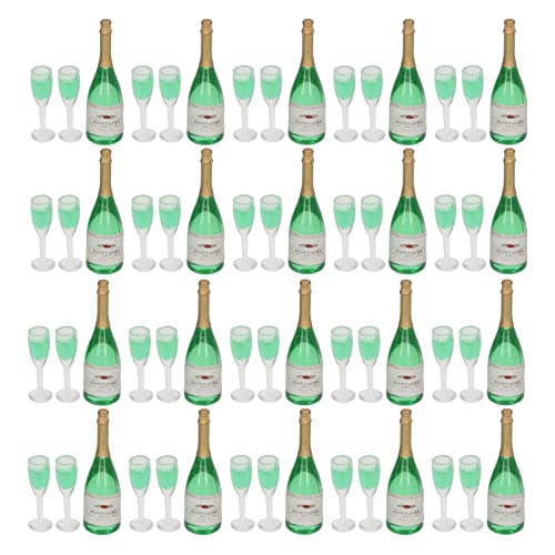 Sorandy 10 Sets Miniatur -Weinflaschen und Brille PVC Dollhouse Decor, Lebensechter Simulationsmodell für Puppenhauszubehör mit Exquisiter Verarbeitung Sorandy 10 Sets Miniatur -Weinflaschen und Brille PVC Dollhouse Decor, Lebensechter Simulationsmodell für Puppenhauszubehör mit Exquisiter Verarbeitung von Sorandy