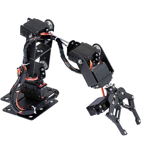 Sorandy 6dof Manipulator Klemmenklauen -Kit Industrialroboterteile mit 6 Servomotoren, Aluminiumplattenhalterungen, Tassenlagern und Scheibenchassis für das College -Unterricht und die Sorandy 6dof Manipulator Klemmenklauen -Kit Industrialroboterteile mit 6 Servomotoren, Aluminiumplattenhalterungen, Tassenlagern und Scheibenchassis für das College -Unterricht und die von Sorandy