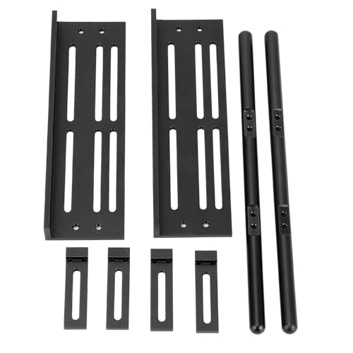 Sorandy RC Car Side Board Aluminiumlegierungspedale für SCX10 1/8 1/10 RC -Crawler mit Einstellbarem Konstruktionsaufprall und Verbesserter Haltbarkeit (Black) von Sorandy