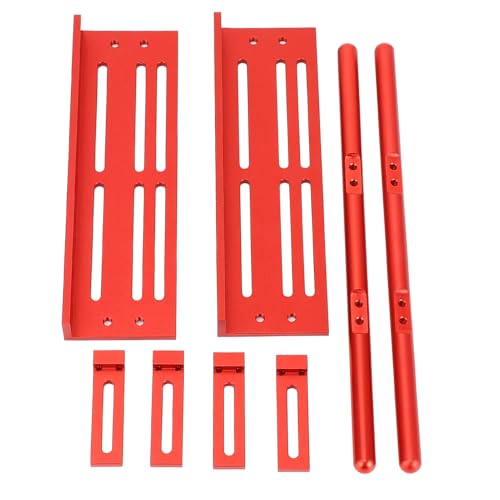 Sorandy RC Car Side Board Aluminiumlegierungspedale für SCX10 1/8 1/10 RC -Crawler mit Einstellbarem Konstruktionsaufprall und Verbesserter Haltbarkeit (Rot) von Sorandy