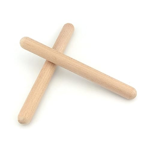 Sorandy Rhythm Stick, Klarer Sound -Bildung Percussion Instrument Musik Lummi Sticks mit Early Education for Kids School Musikklasse (1 Paar) von Sorandy
