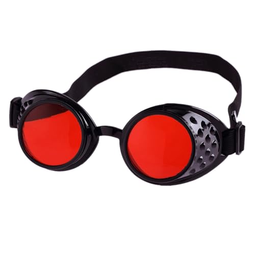 Cybers Goths Cosplays Sonnenbrille Vintaeg Steampunk Brille Brille Halloween Gesicht Mit Elastischem Gürtel Geschenke Halloween Gesicht von Sorrowso
