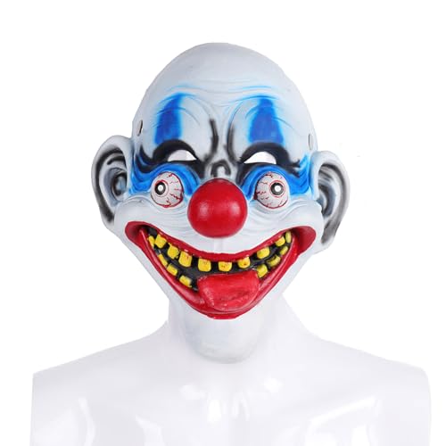 Halloween Horror Clown Für Frauen Männer Kinder Gruselige Maskerade Kostüme Party Mit Elastischen Seil Geschenke Halloween Cosplay Kostüm von Sorrowso