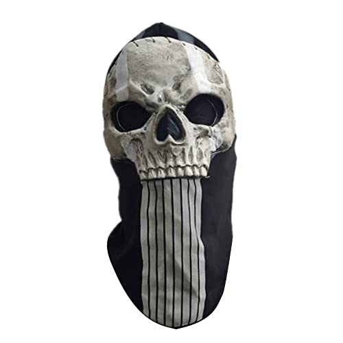 Halloween-Totenkopf-Horror-Kopfbedeckung, dekoratives Ornament, Basteln für Make-up, Bühnenauftritte, Party-Requisiten, Kostüm, Totenkopf von Sorrowso