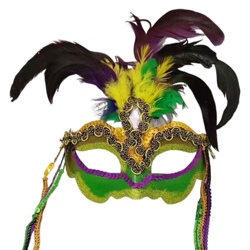 Sorrowso Damen Federn Maskerade Halloween Karneval Kostüme Hochzeit Party Ball Abschlussball von Sorrowso